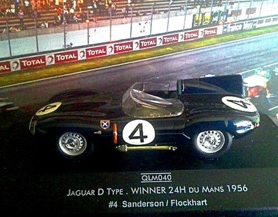 JAGUAR D-type winner Le Mans '56 #4 Sanderson - Flockhart 1:43 QLM040 Neu in OVP