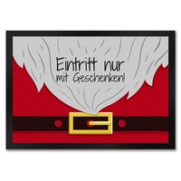 Weihnachtsmann FußMatte In 35X50 Cm Mit Lustigem Spruch