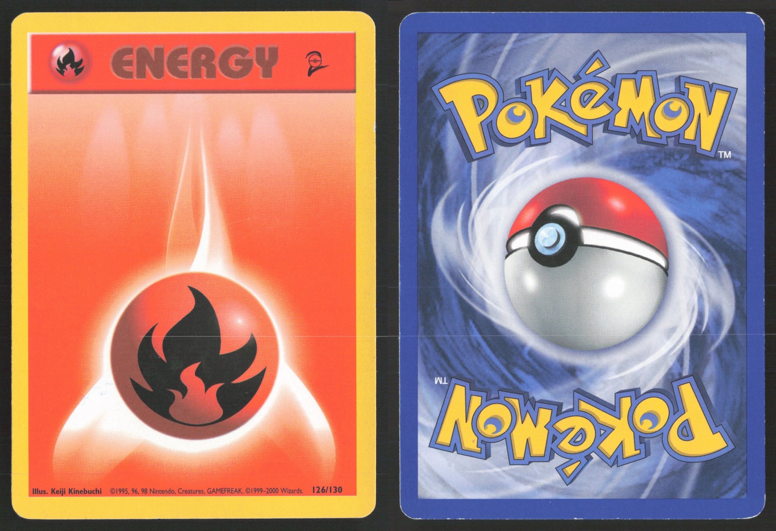 Pokemon TCG | Fire Energy 126/130 | | Base Set 2 | Lightly Played