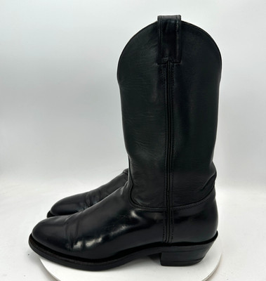 Justin 3040 Men Size 11B Black State Trooper Motorcycle Western