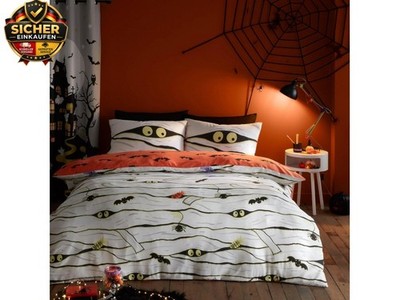 Bedlam - Gruselige Mumien Bettwäsche - Doppelbett (200 x 200cm) - Wende (2 