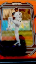 2023 Panini Prizm Eury Perez #17 Orange Wave Prizm /50 (RC)