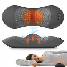 3-in-1 Electric Lumbar Support Pillow , Triple Fusion Back Massager Heated