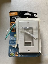 GE Indoor In-Wall Digital Timer 15086 7-Day Programmable Opened Box