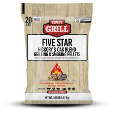 Five Star Blend Grilling Smoking Pellets 20lb Natural Hardwood BBQ Fuel New