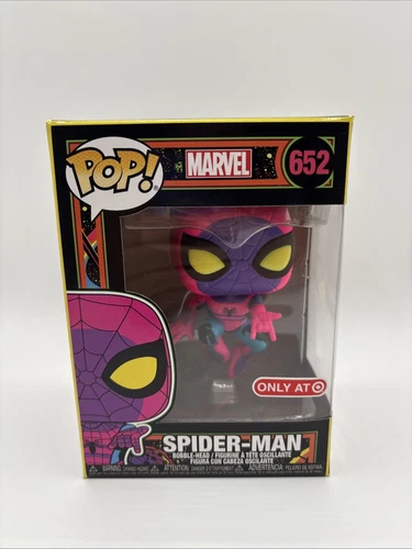 Funko Pop! Marvel: Spider-Man #652 Target Excl. Black Light W/ Soft Protector