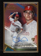 2021 Topps Gold Label Framed Blue /50 Spencer Howard #FA-SH Auto 17hc
