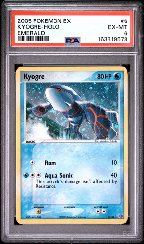 Kyogre graded PSA 6 for sale on eBay