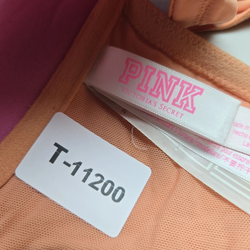 PINK Victoria's Secret Women Bra 36D Peach Front Close Wear Everywhere - Image 2 of 4