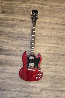Epiphone SG Standard Gitarre, Cherry + Gigbag