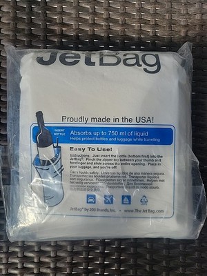 JetBag Bold - The Original ABSORBENT Wine Bottle Travel Protector Bags. Set Of 3