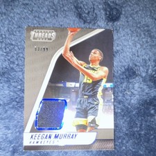 Panini 2022-23 Chronicles Threads Rookie Memorabilia Keegan Murray Blue /99