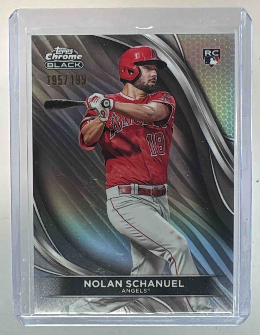 Nolan Schanuel 2024 Topps Chrome Black #75 Refractor Rookie RC /199