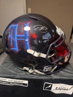 Dalton Schultz Signed Texans 24 Alt Speed Inscribed FS Rep Helmet - H Town