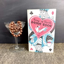 Vintage 1955 King of Hearts Drink Book by Peter Pauper Press – Mid-Century Cockt