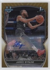 2022-23 Bowman U Chrome Prospect Gold Refractor 48/50 Jared Bynum #23 Auto 4o1