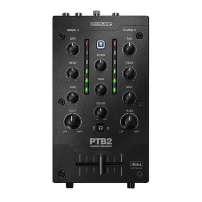 Reloop PTB-2 Portable Compact 2+1-Channel DJ Mixer with Bluetooth