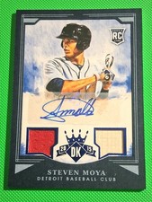 2015 Panini Diamond Kings Steven Moya #180 Blue  Signatures /25 (AU, MEM, RC)