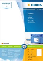 Etiketten Premium A4, Weiß 210X297 Mm Papier Matt 100 St.