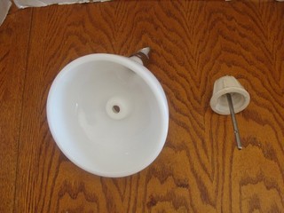 VTG Sunbeam Mixmaster Juicer White Milk Glass Bowl Attachment w/Reamer & Spout