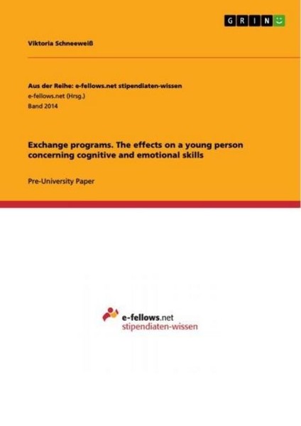 Exchange Programs. The Effects On A Young Person Concerning Cognitive And Emotio-image
