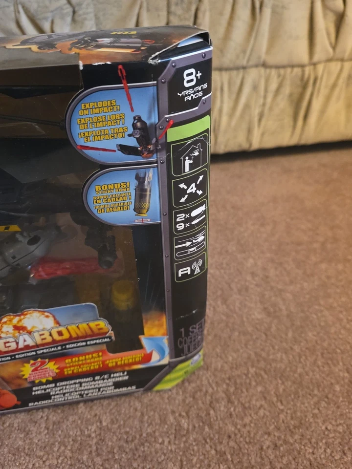 Air Hogs Megabomb Helicopter Bomb Dropping R/C Heli New Sealed In Box Rare - Image 4 of 4
