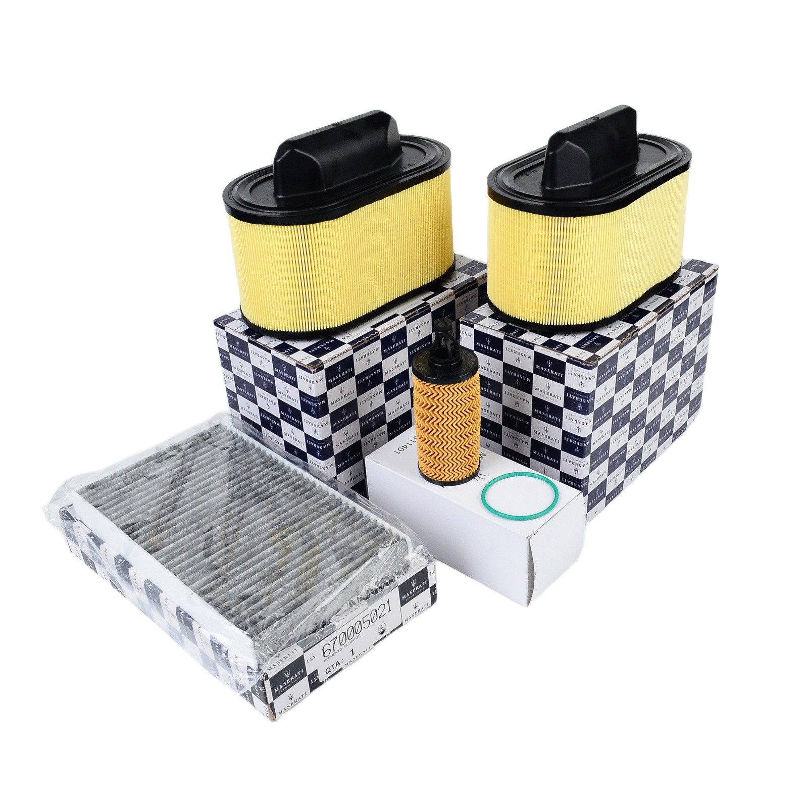 Complete Oil Air Cabin Filter Set for Maserati Ghibli Quattroporte Levante