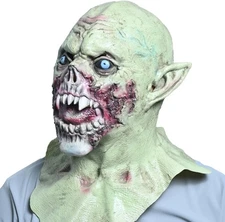 Vampire Mask Zombie Head Mask Scary Horror Creepy Demon Monster Mask for Adult