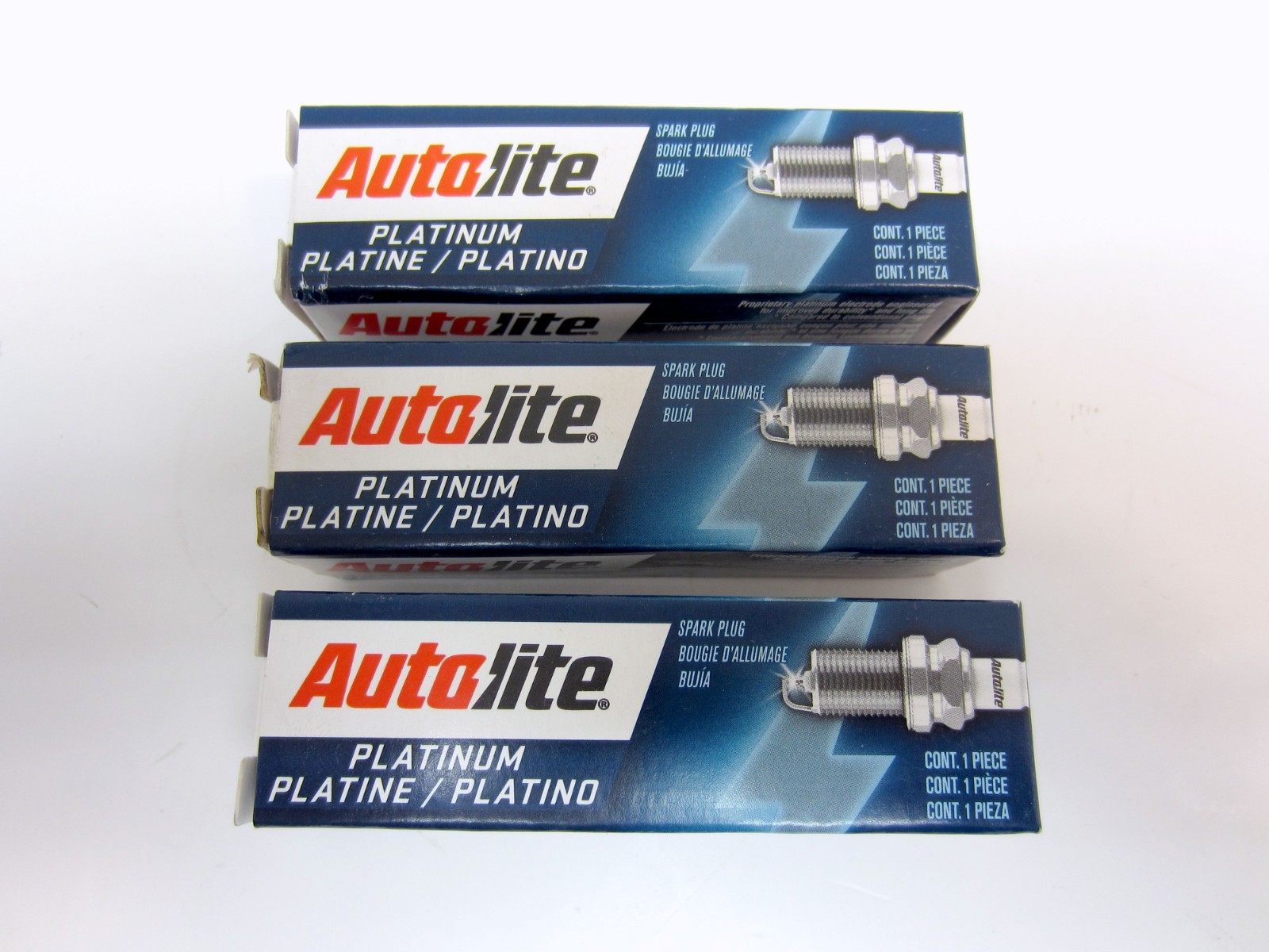 NEW Set of 3 Autolite AP103 Platinum Spark Plugs Auto Lite AP 103 Qty of Three