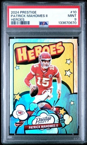 2024 Panini Prestige Patrick Mahomes II Heroes #10 PSA 9 Mint