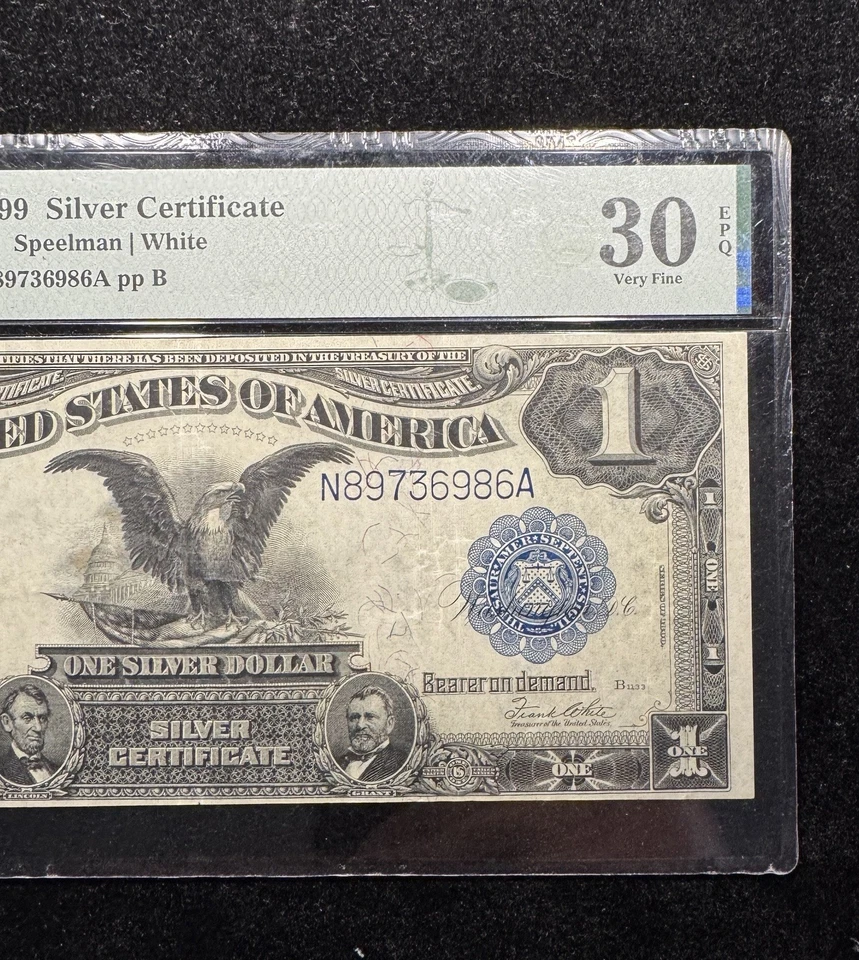 1899 $1 Silver Certificate (Fr#236) - PMG VF30 EPQ - Speelman White - Image 4 of 4