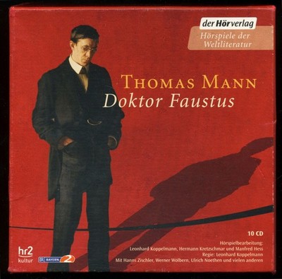 Thomas MANN DOKTOR FAUSTUS 10-CD-Box Hörspiel Hanns Zischler U. Noethen Buhre  