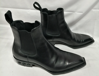 Louis Vuitton Black Leather Mens Chelsea Boots Ankle Shoe  display picture 3