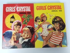 2 copies of Vintage Girls Crystal Annuals 1967-68 Hardback