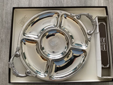 Plat à hors d’œuvre Jean Coulon et ses couverts en inox