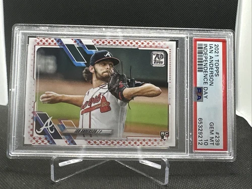 2021 Topps Independence Day /76 Ian Anderson #239 Rookie RC PSA 10 pop 2