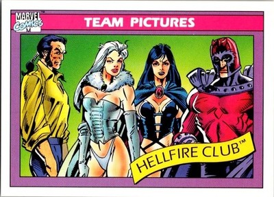 1990 Marvel Comics Team Pictures Hellfire Club #147