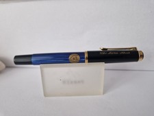 Pelikan M400-Old Style -Blue Striped - Nib 14 K -585.