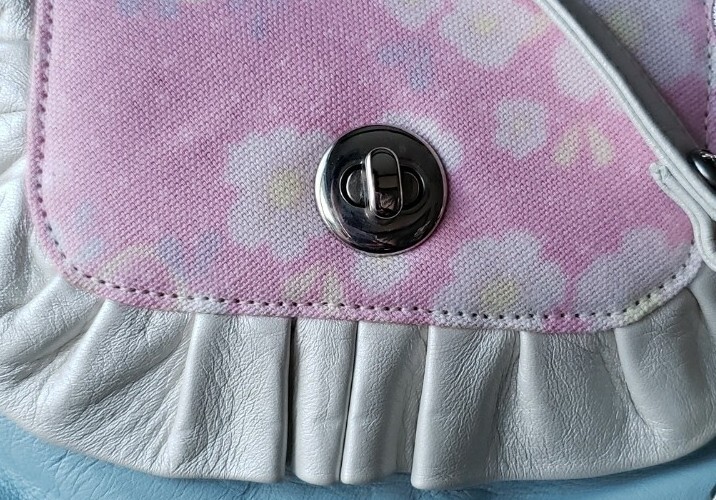 タリナタランティーノ　Barbieバッグ Tarina Tarantino Barbie Blue Lambskin Handbag Purse RARE New