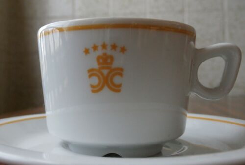 2 juegos de platillos de taza de porcelana para restaurantes Espresso Demitasse Schonwald Alemania - Imagen 7 de 11