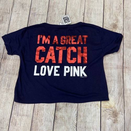 Victoria’s Secret PINK Retired Bling Minnesota Twins Crop Tee S - Picture 2 of 2