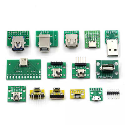 USB to DIP Adapter Breakout Boardt Male Female mini Typ-C Modul Micro 2.54mm