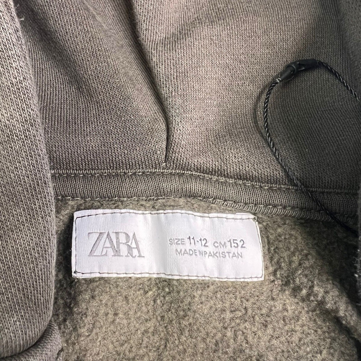 Zara Kids Hoodie Pullover Black Size 11-12Y Longsleeve