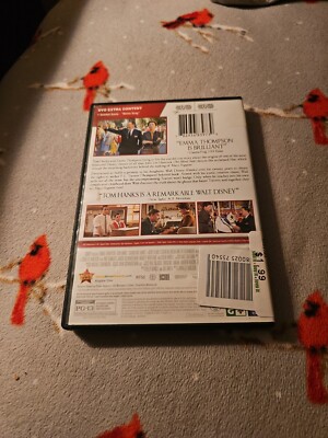 Saving Mr. Banks (DVD 2014) Disney Mary Poppin Biography Tom Hanks Emma Thompson