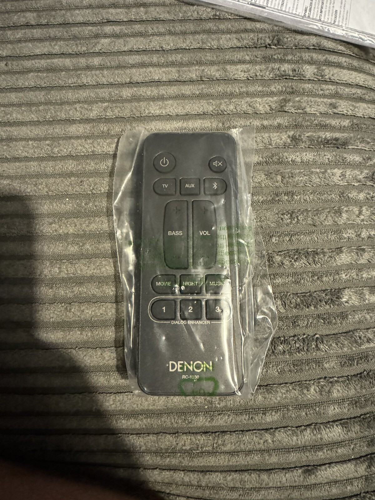 Genuine Denon RC1230 Soundbar Remote Control for sale online eBay