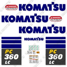 Fits Komatsu PC 360 LC - 10 Decal Set Excavator Decals
