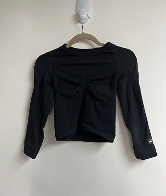 Adidas Formotion Women's Size XL Blouse Super Stretch Black Crop