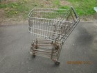 Vintage Metal Grocery Shopping Cart / 39"Hx26"Lx18"W/ Wheels move FREELY/LOOKER! — photo 8