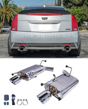 4.25" Muffler Axle Back W/ Valve Control Exhaust For 09-15 Cadillac CTS-V Sedan