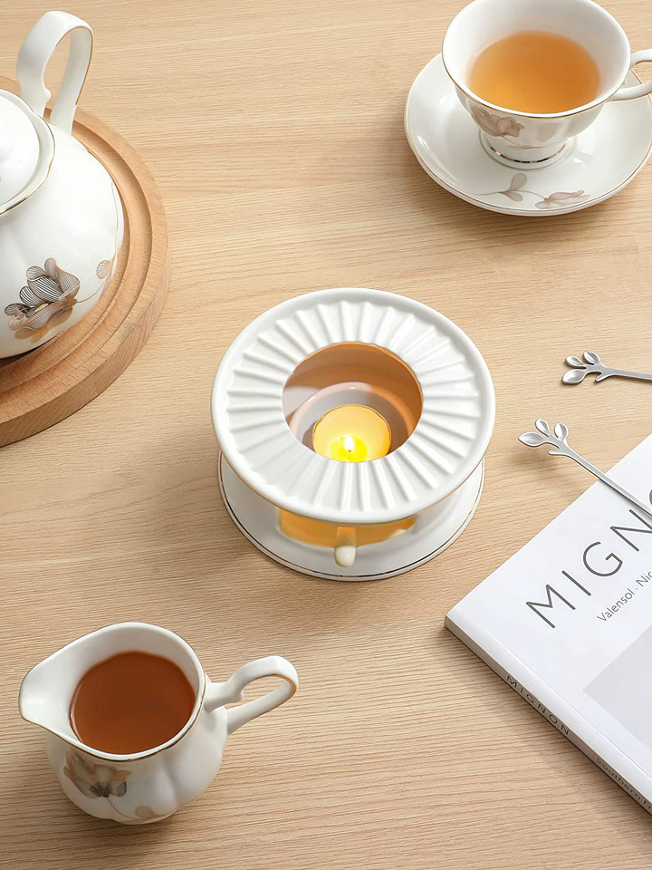Teapot Warmers Ceramic Teapot Warmer Coffee and Milk Tea Warmer Tea Set